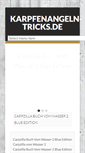 Mobile Screenshot of karpfenangeln-tricks.de